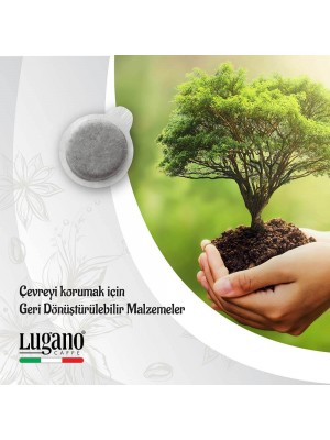 Lugano Caffe E.s.e Pot Pet Strong Deneme Paketi 50 Li