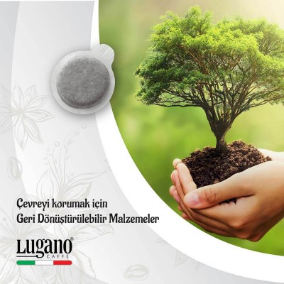 Lugano Caffe E.s.e Pot Pet Strong Deneme Paketi 50 Li
