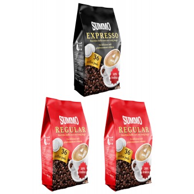 Summo 1 Adet Espresso ve 2 Adet Regular 108’li Avantaj Paketi (36X3 Paket) Senseo Pads Kahve 