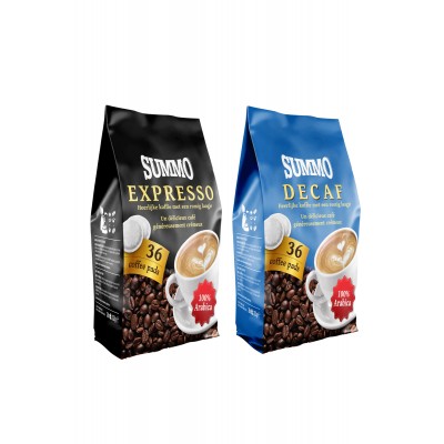 Summo Senseo 1 Adet Decaf ve 1 Adet Espresso 72'li Avantaj Paketi (36X2 Paket) Pad Kahve