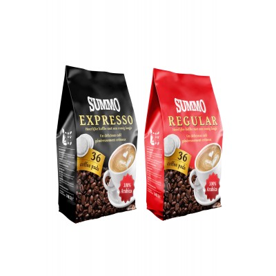 Summo Senseo 1 Adet Regular ve 1 Adet Espresso 72'li Avantaj Paketi (36X2 Paket) Pad Kahve