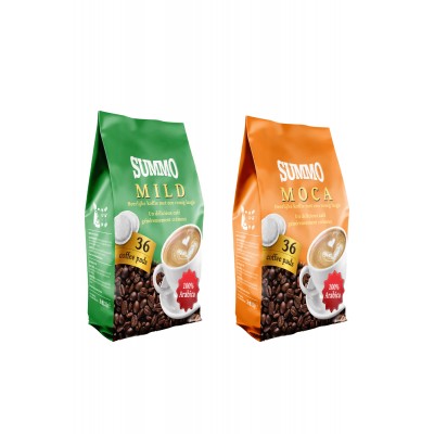Summo Senseo 1 Adet Moca ve 1 Adet Mild 72'li Avantaj Paketi (36X2 Paket) Pad Kahve