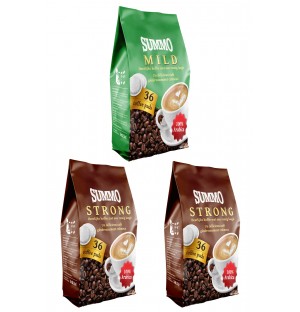 Summo 1 Adet Mild ve 2 Adet Strong 108’li Avantaj Paketi (36X3 Paket) Senseo Pads Kahve 
