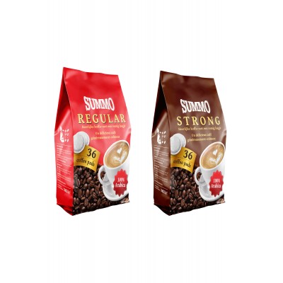 Summo Senseo 1 Adet Regular ve 1 Adet Strong 72'li Avantaj Paketi (36X2 Paket) Pad Kahve