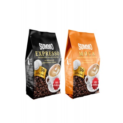 Summo Senseo 1 Adet Moca ve 1 Adet Espresso 72'li Avantaj Paketi (36X2 Paket) Pad Kahve