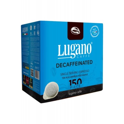 Lugano Decaffeinated Espresso E.S.E Pod 150'li Kahve